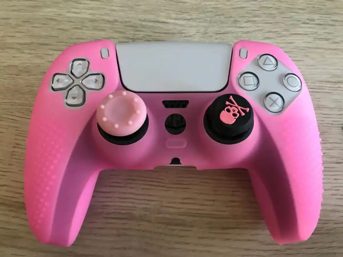 Silicone non-slip protective cover for a PS5 gamepad