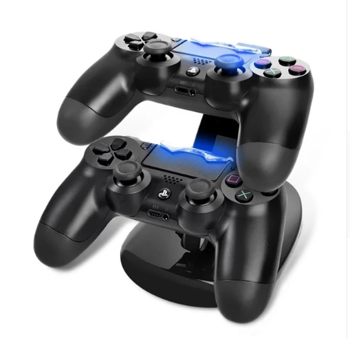 Dual USB charging dock stand with cable for PS4 controllers