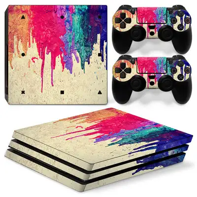 PS4 Pro sticker with five numbered variant options