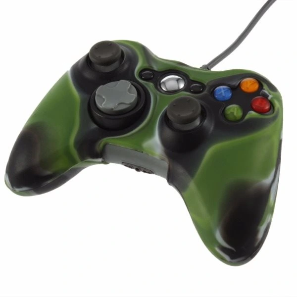 Camouflage silicone cover for an Xbox 360 handle