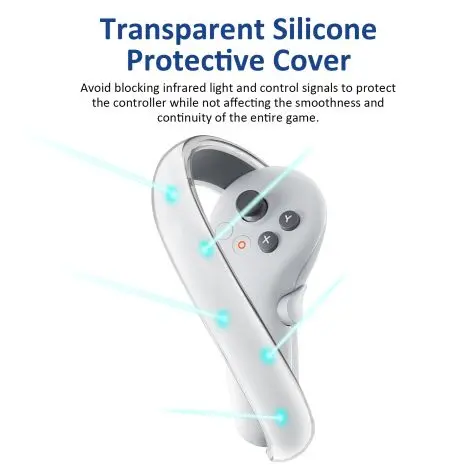 Pico Neo 4 VR Controller Transparent Silicone Guard Ring Accessory