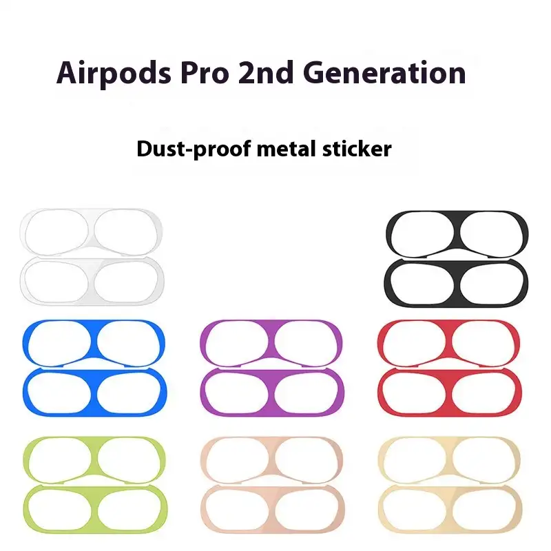 Electroplated metal sticker film for Apple AirPods