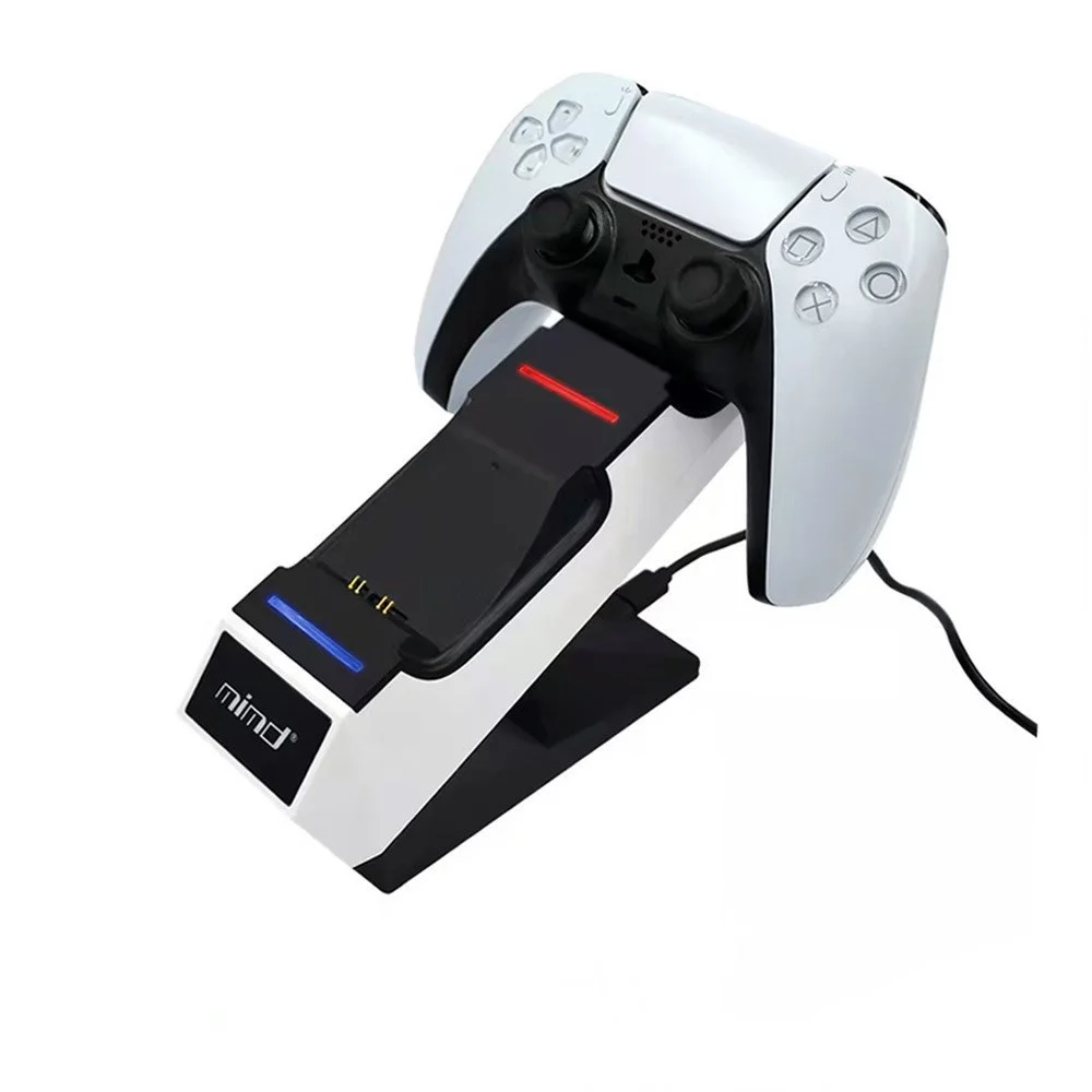 ABS dual contact charging dock for PS5 game controllers