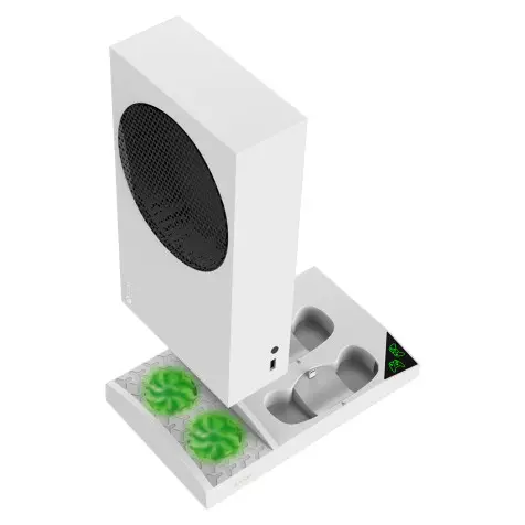 Xbox Series S Cooling Station With Dual Controller Charging And Headset Holder