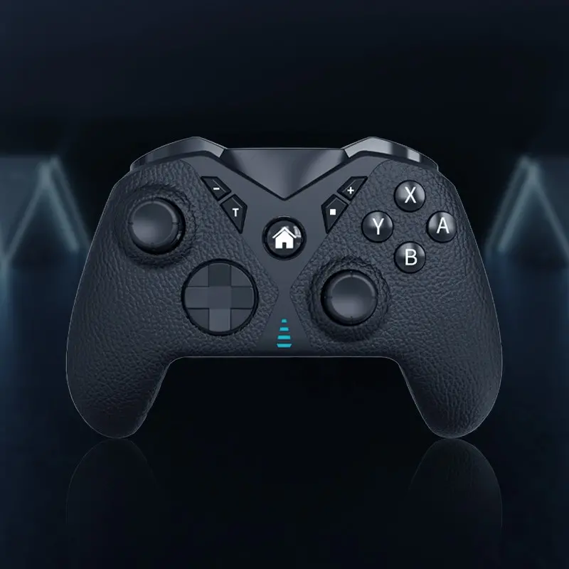 Black wireless game controller with Type-C interface