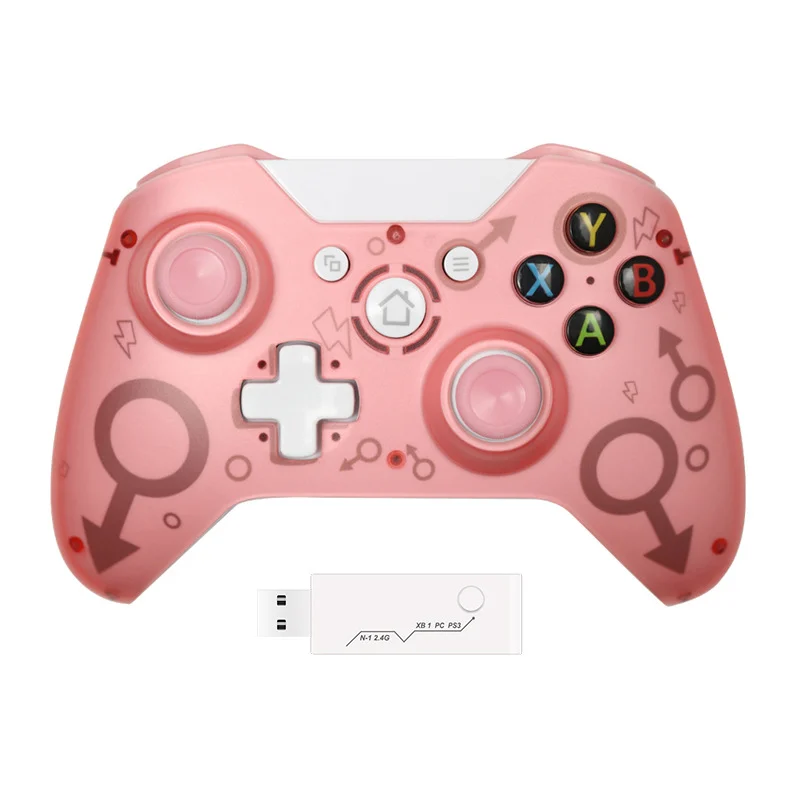 N1 2.4G wireless game controller in Black, Blue or Pink