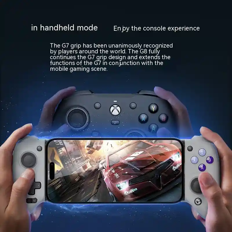 G8 Type-C mobile game controller with three joystick caps