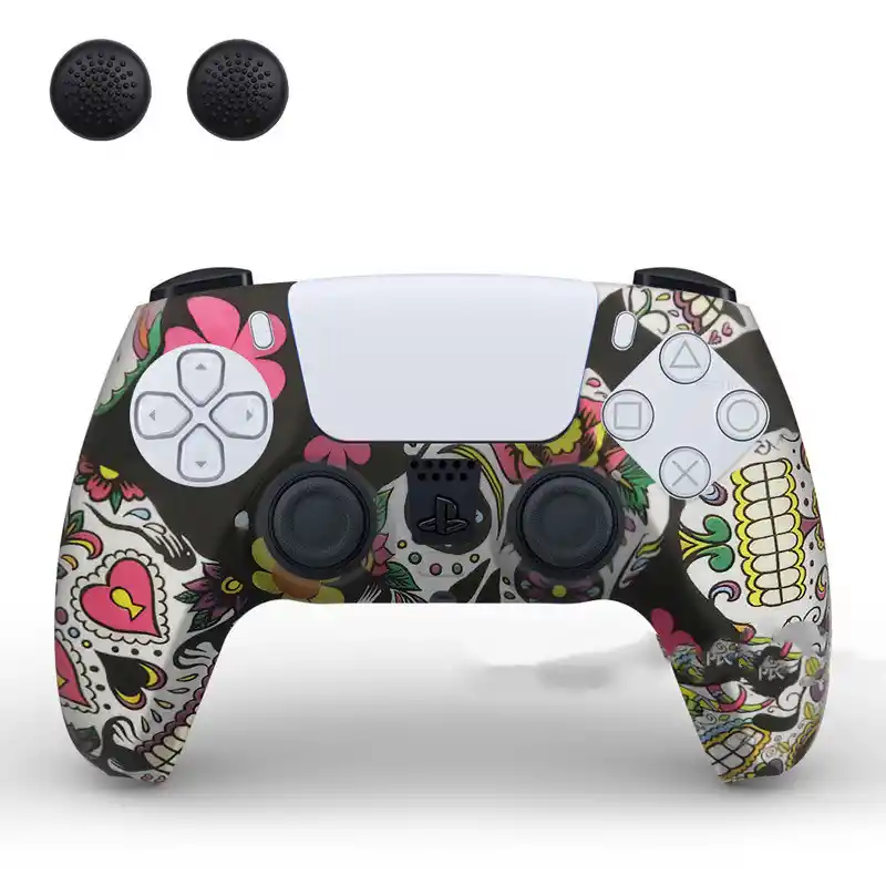 PS5 controller protective sleeve with cap