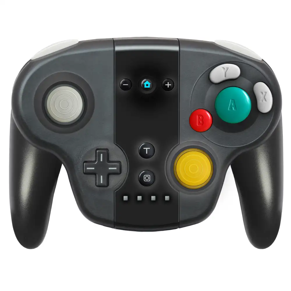 Black wireless NFC gamepad for Switch models and Windows