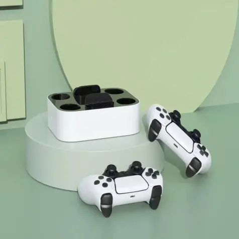 PS5 Dual Controller Charging Station with USB Power Support