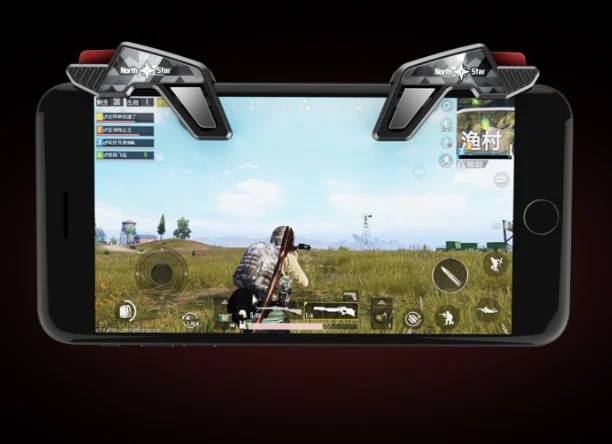 L1R1 smartphone mobile game trigger controller with aluminum alloy buttons