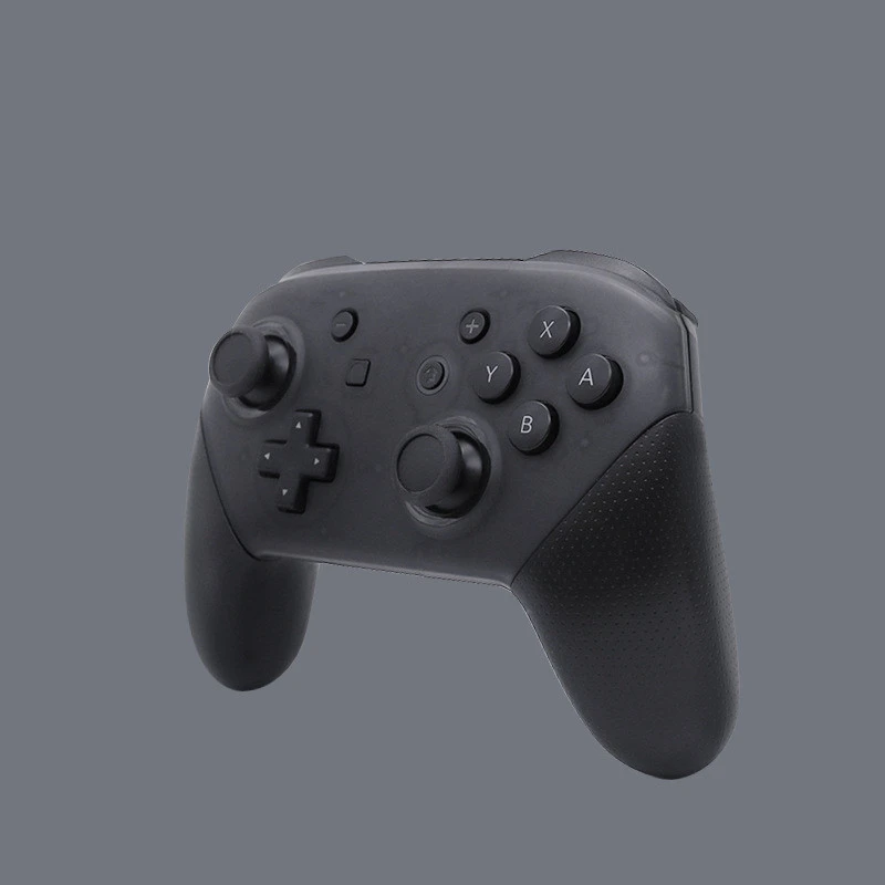 Black wireless Bluetooth gamepad with vibration and screen capture function