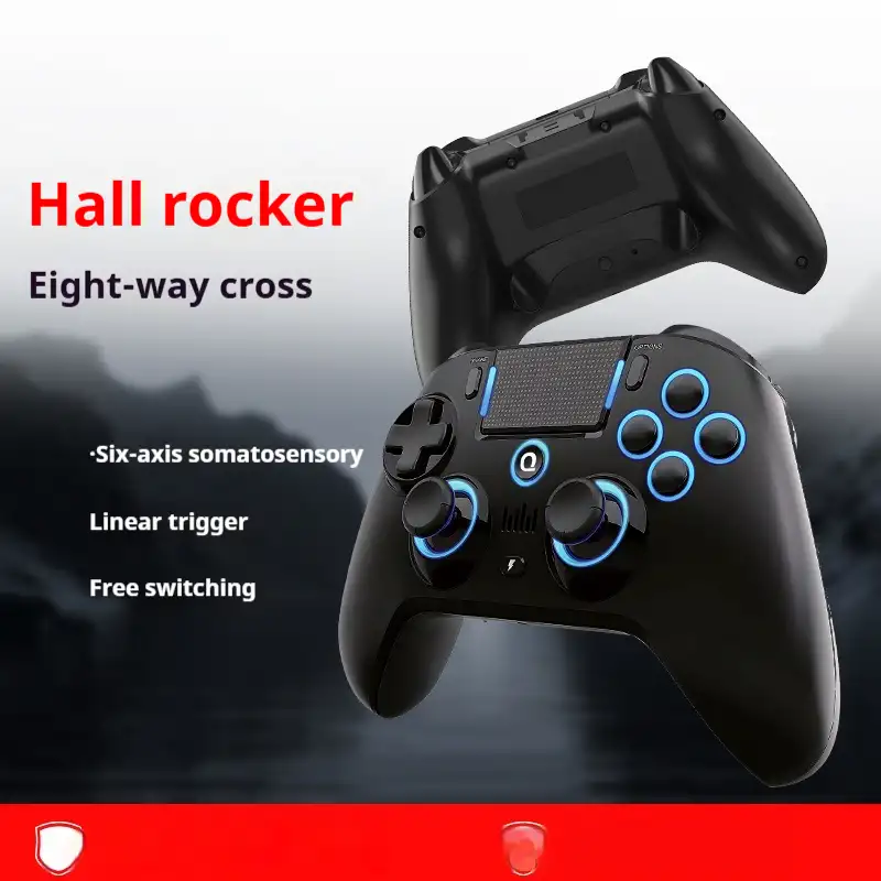 Black S4 gamepad with symmetrical rockers