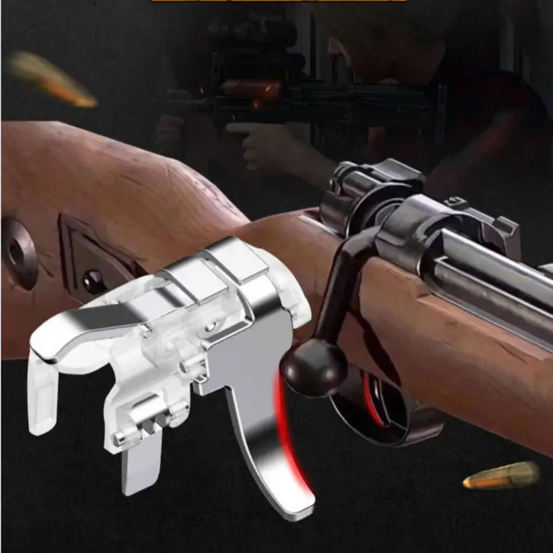 Transparent A8 six-finger gaming trigger