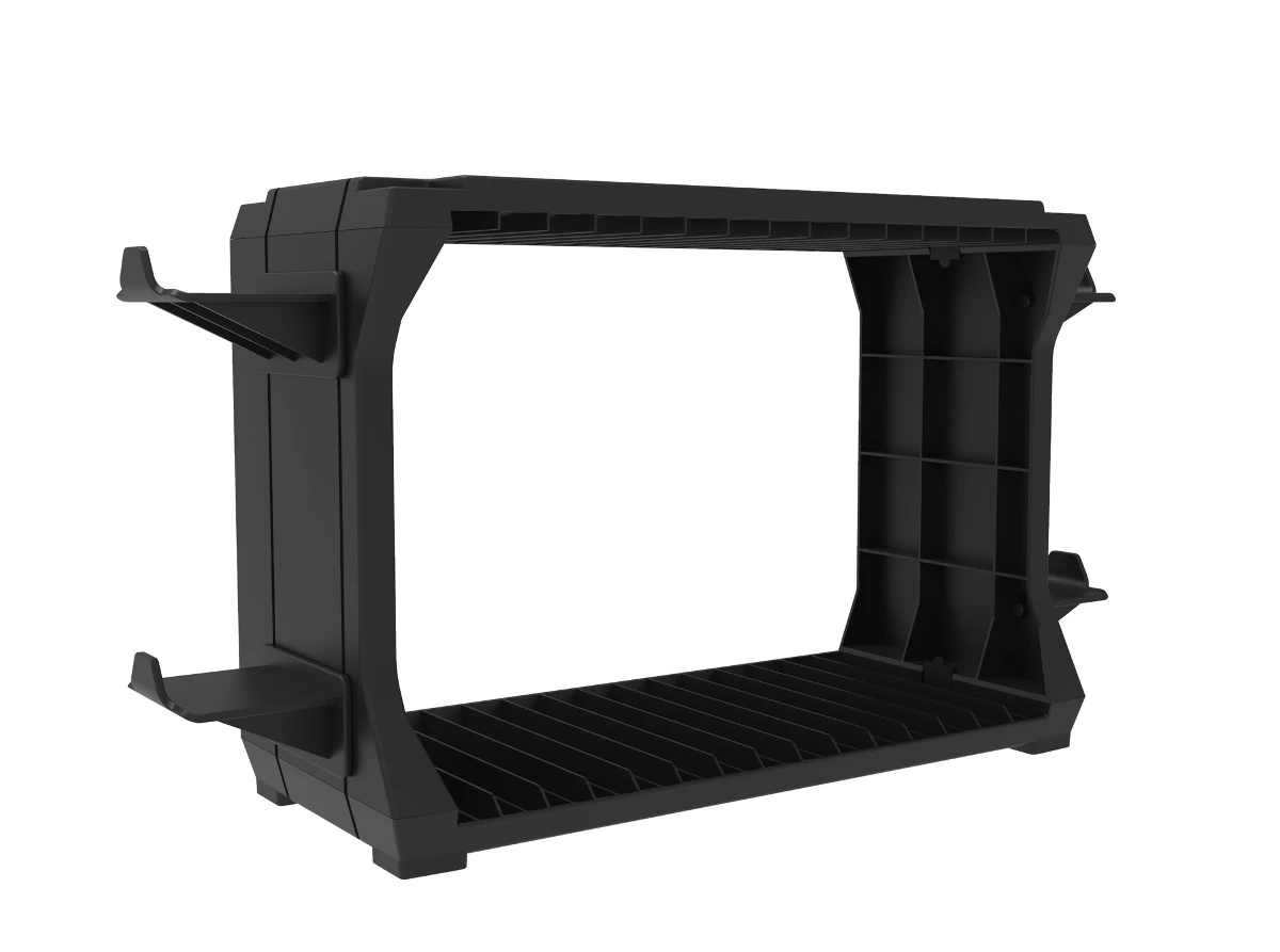 Black ABS stand for game discs, Nintendo Switch cartridges and four handles