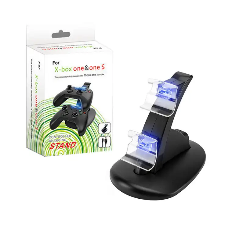 Dual Xbox One controller charging dock with USB cable