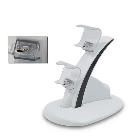 Dual Charging Dock for PS4 Controllers with LED Indicator