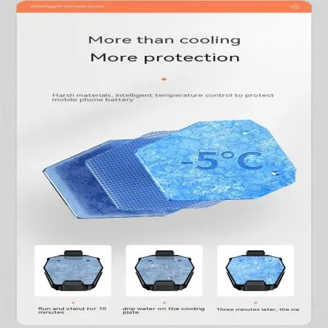 Portable Semiconductor Phone Cooler With Fast Clip Cooling Technology
