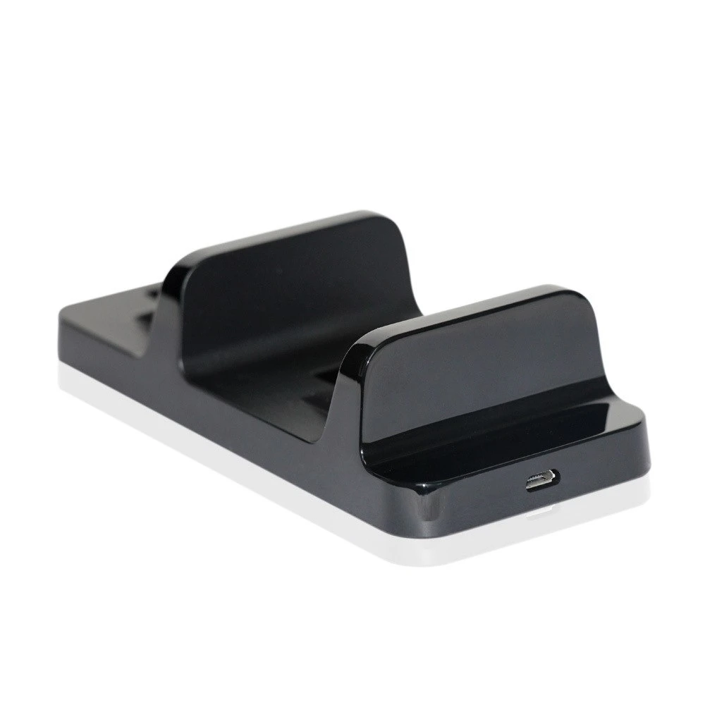 Black dual charging dock for PS4 wireless controllers