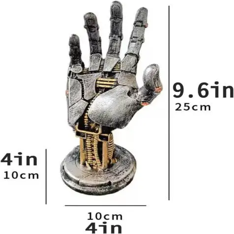 Cyberpunk Mechanical Hand Controller Stand And Desk Organizer