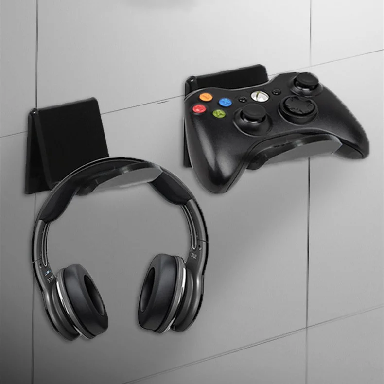 Universal game controller storage bracket in black, white and transparent options