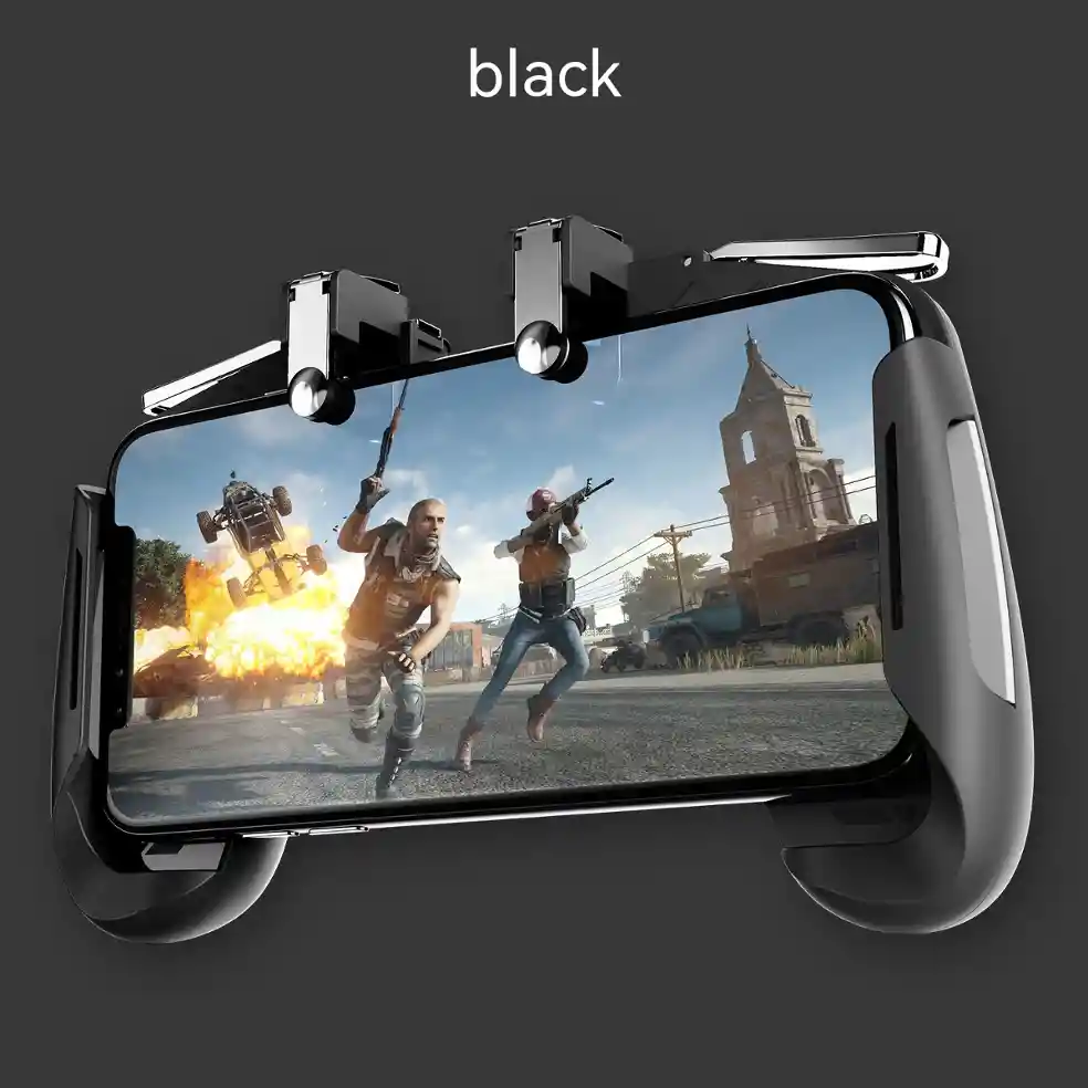 Physical-button game controller for a touch-screen mobile phone
