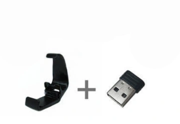 Black ABS VR controller bracket and receiver set