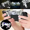 Silver Mobile Gaming Trigger Controller for Smartphones