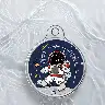 Navy Blue Tracker Keychain Protective Film Soft Shell Sticker
