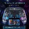 Transparent Bluetooth Wireless Game Controller for PS4, Switch and PC