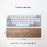 Premium Wooden Desk Support Pad For Keyboard And Mouse