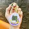 Mini Electronic Pet Console Keychain Ornament