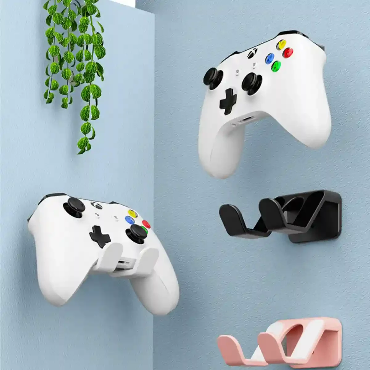 ABS Game Controller Wall Hanger with Nail-Free Glue