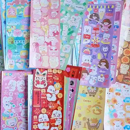 Cute Paper Journal Sticker Set – 10 Random Designs