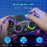 Transparent Bluetooth Wireless Game Controller for PS4, Switch and PC