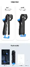 Blue Touchscreen PUBG Game Controller with Vibration