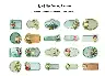 Garden Label Retro Floral Writable Sticker Set