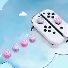 Cat Paw Silicone Thumb Grip Covers For Nintendo Switch Controllers