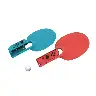 Blue and Red Table Tennis Racket Grips for NS/NS-OLED Handles