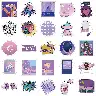 Purple Girl Cartoon Graffiti Sticker Pack – 50 Self-Adhesive Pieces