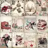 Vintage Journal Collage Sticker Set – 36 Decorative Adhesive Sheets