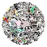 Cute Coati Waterproof Sticker Pack – 50 Pieces