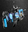 Black 3-in-1 Mobile Phone Gamepad Cooler with Built-In Battery