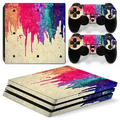 PS4 Pro sticker with five numbered variant options