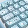 Aqua Cat MDA Profile Keycap Set For Mechanical Keyboard Customization