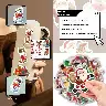 Santa Claus Cartoon PVC Sticker Pack – 50 Pieces