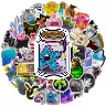50-Piece PVC Waterproof Graffiti Sticker Set