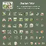 Retro Travel Notebook PET Sticker Set