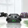 Compact Gamepad Organizer Stand With Battery Storage Design