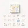 Penguin Little Naive Paper Stickers for Journal Decoration
